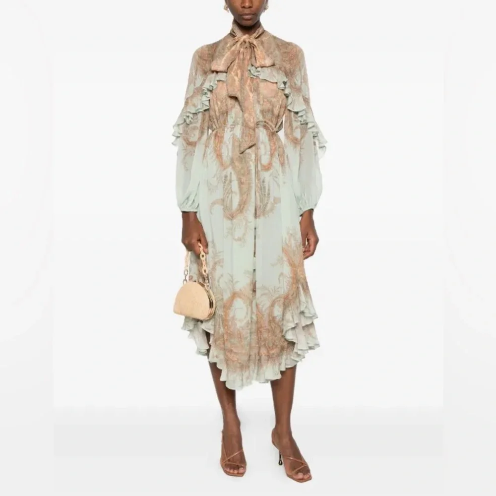 Zimmermann Memento Flutter Midi Dress - Picture 8 of 11